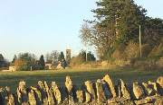Charlbury with St Mary's Church in the distance.